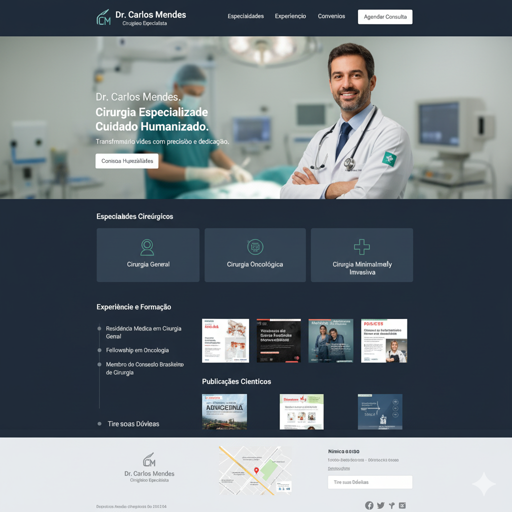 Dr. Carlos Mendes - Print do Site